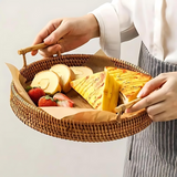 Handcrafted Rattan Serving Tray