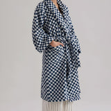 Cloud Weave Checkerboard Bathrobe