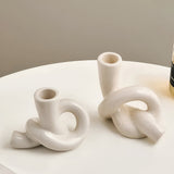 Knot Ceramic Candle Holder