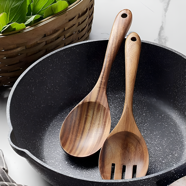 Rustic Teak Serving Set | 2 Pcs