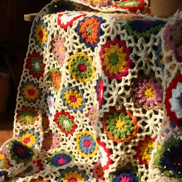 Blooming Crochet Flower Blanket