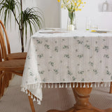 Meadow Bloom Tassel Table Cloth