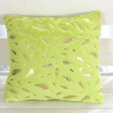 Golden Leaf Velvet Cushion Covers