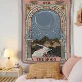 Moon Tarot Tapestry Blanket