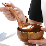 Natural Wooden Soup Spoon - 1pc