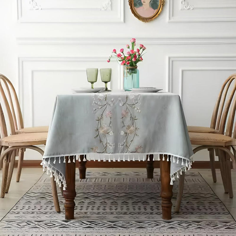 Blossom Weave Elegance Tablecloth