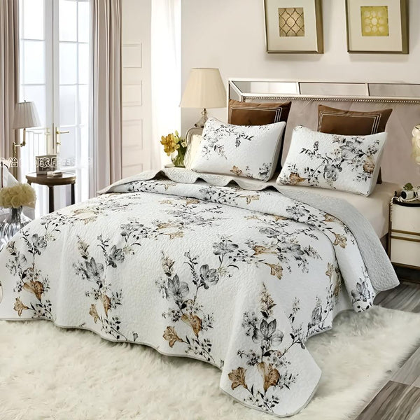 Elegant Floral Coverlet