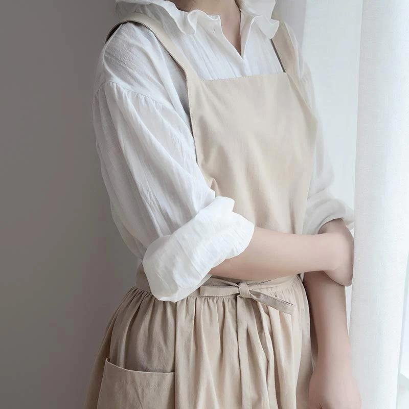 Multipurpose Cotton Apron With Pockets