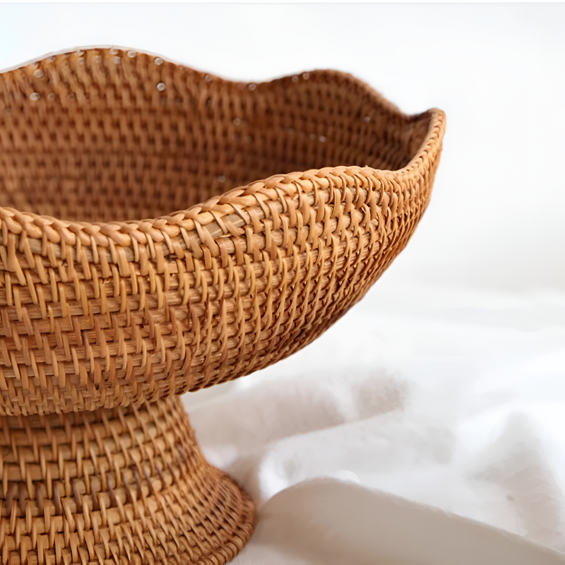 Natural Rattan Handwoven Fruit Basket