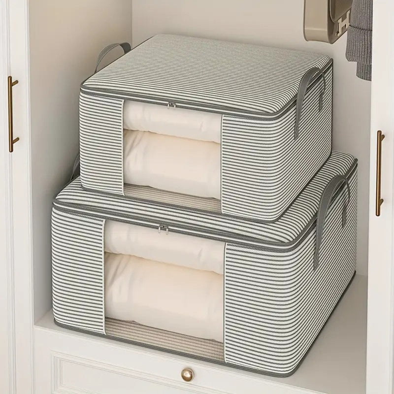 Classic Stripe Foldable Storage Bag