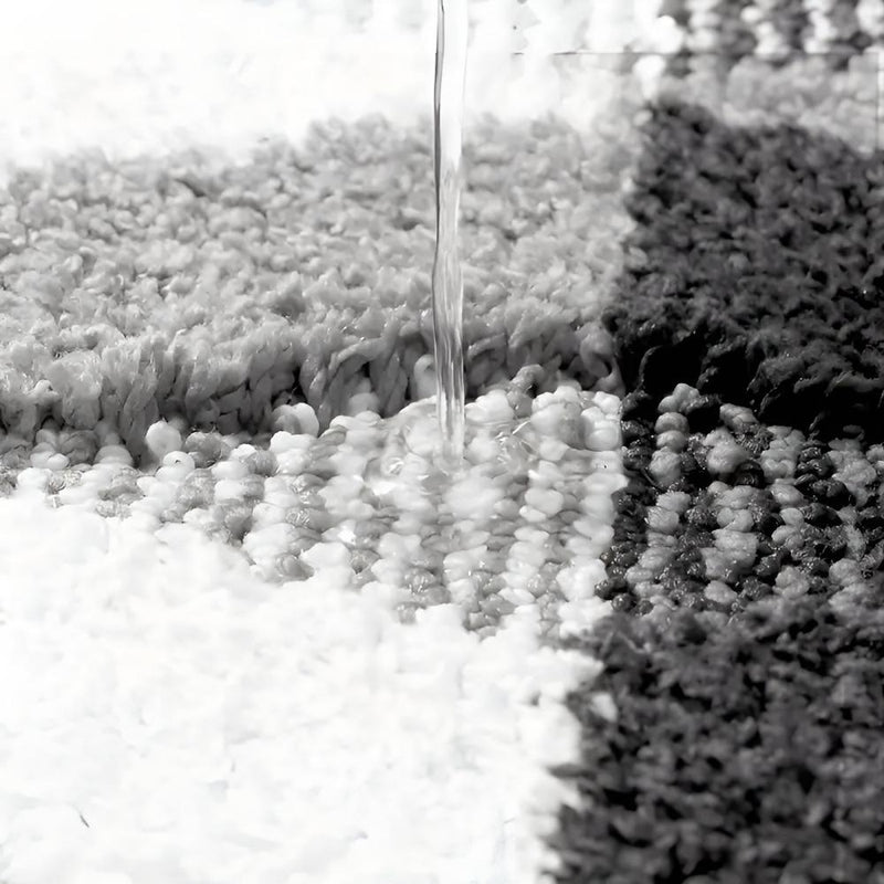 Soft Microfibre Non-Slip Geometric Rug