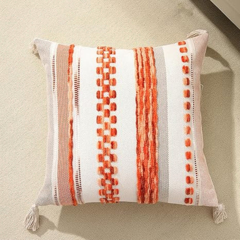 Double-Sided Boho Stripe Cushion Covers