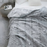 Zen Path Reversible Minimalist Coverlet