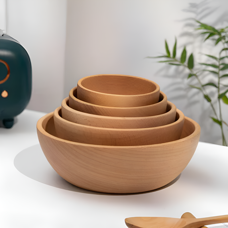 Artisanal Wooden Salad Bowl