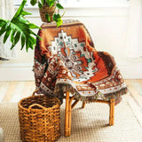 Boho Chic Patterned Throw Blanket