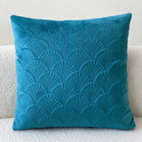 Coastal Velvet Shell Cushion Cover