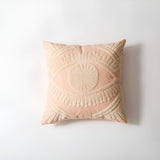 Boho Eye Embroidered Cushion Cover