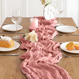 Cheesecloth Flowy Table Runner | 10 Pcs Set