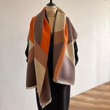 Abstract Geometric Colour Shawl