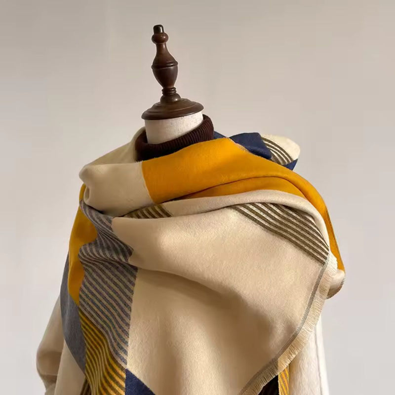 Abstract Geometric Colour Shawl
