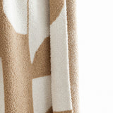 Artevana Monochrome Geometric Throw Blanket