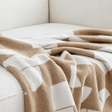 Artevana Monochrome Geometric Throw Blanket