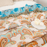 Baroque Bloom Reversible Cotton Blanket