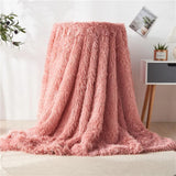 Fuzzy Faux Fur Blanket Throw