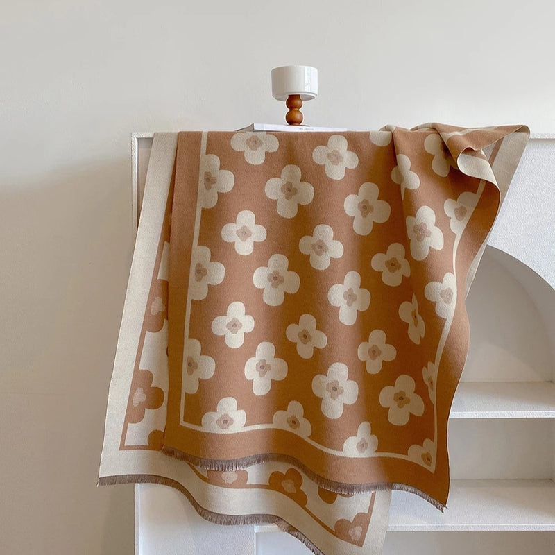 Bloom Classic Floral Winter Scarf
