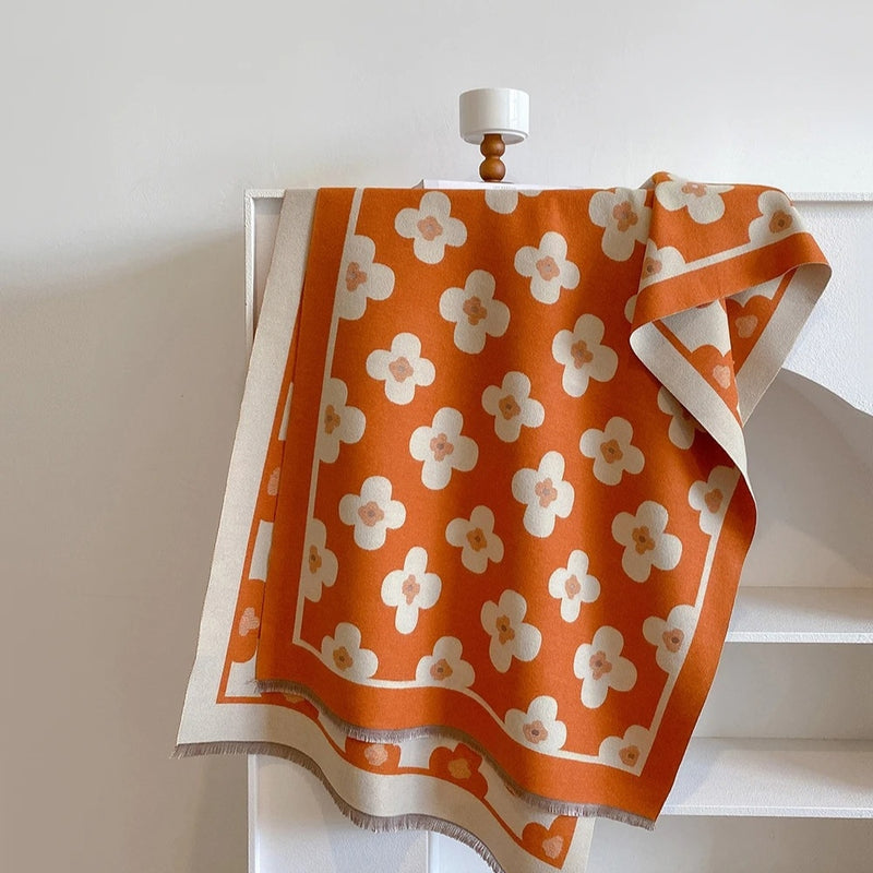 Bloom Classic Floral Winter Scarf
