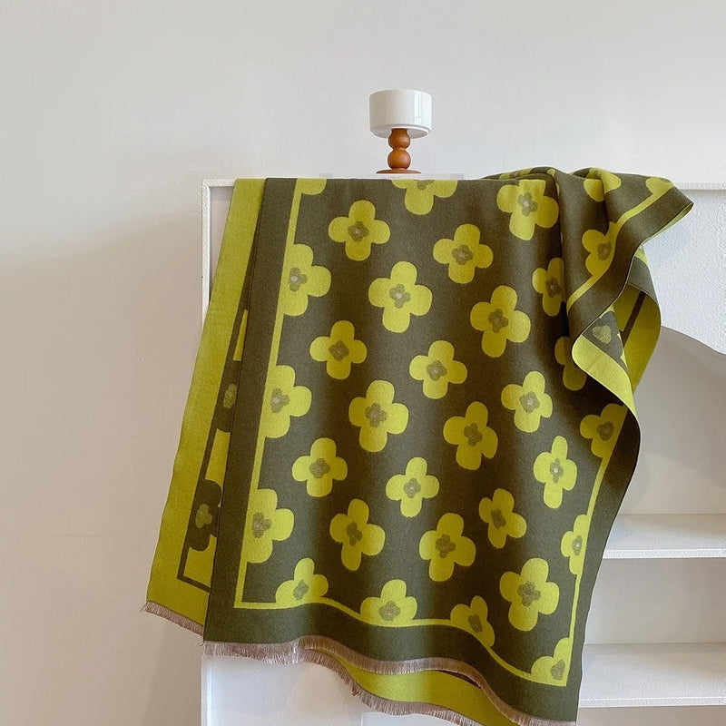 Bloom Classic Floral Winter Scarf