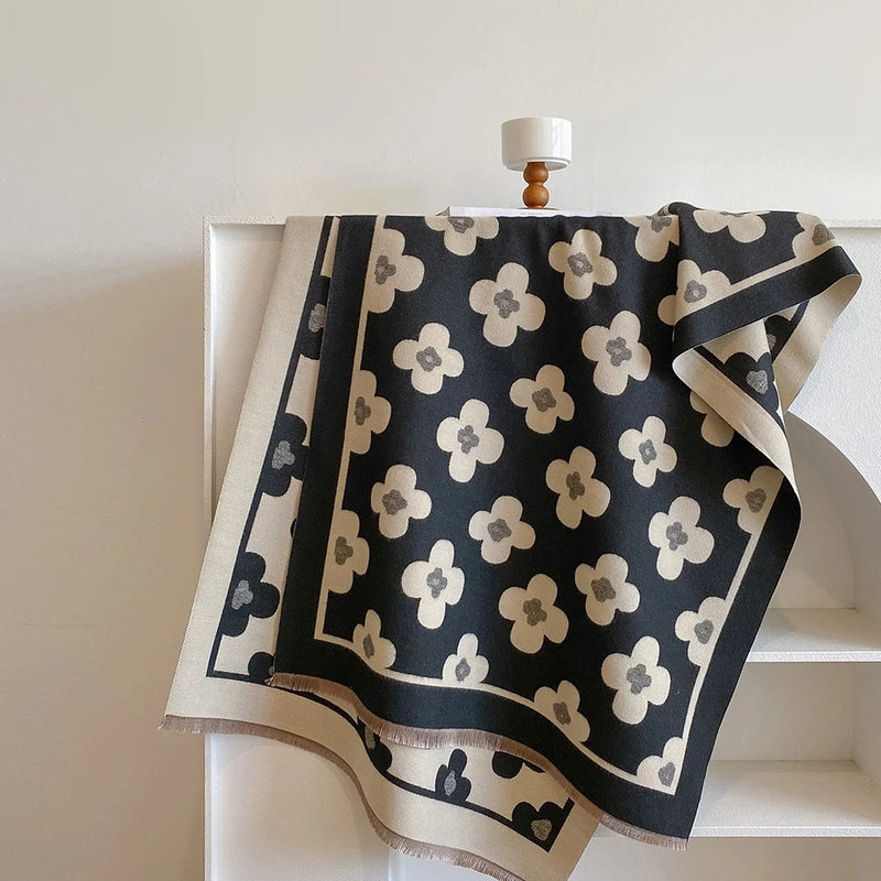 Bloom Classic Floral Winter Scarf