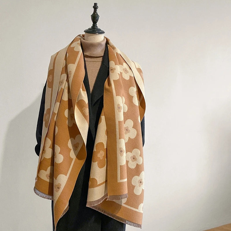 Bloom Classic Floral Winter Scarf