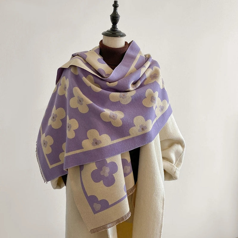 Bloom Classic Floral Winter Scarf
