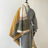 Boho Ethnic Floral Edge Scarf