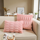 Calm Weave Plush Cushion Cover