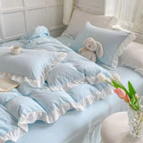 Cottagecore Ruffle Cotton | 4pcs Bedding Set
