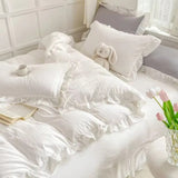 Cottagecore Ruffle Cotton | 4pcs Bedding Set