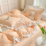Cottagecore Ruffle Cotton | 4pcs Bedding Set