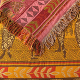 Cultural Rhythm Tassel Cotton Blanket