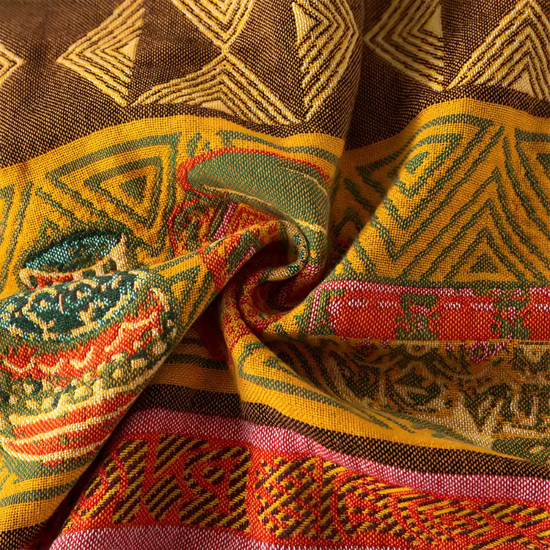Cultural Rhythm Tassel Cotton Blanket