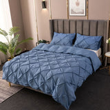 Amore Luxury Pinch Pleat Quilt Cover Set