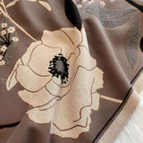 Elegant Floral Jacquard Woven Scarf