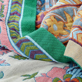 European Floral Reversible Blanket | 100% Cotton Blanket