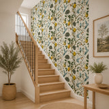 Lemon Bluebird PVC Adhesive Wallpaper