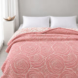 Lure Whisper Rose Cotton Blanket