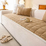 Modern Square Boucle Anti-Slip Couch Cover