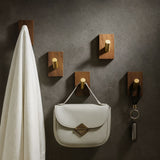Natural Wood Hook Wall Organiser