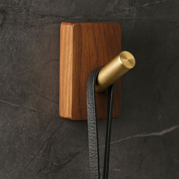 Natural Wood Hook Wall Organiser