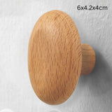 Pebble Shape Wood Clothes Hook